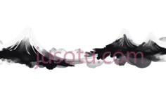 山脉,抽象,白色PNG