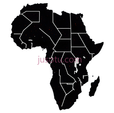 非洲地图,轮廓图,白色, PNG
