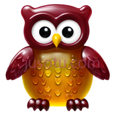 猫头鹰,卡通,棕色PNG