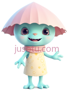 卡通角色,可爱,蓝色PNG