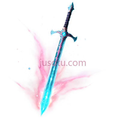 剑,魔法或幻想,蓝色,粉色, PNG