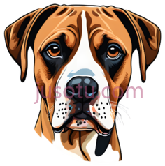狗,卡通,棕色,白色,黑色PNG