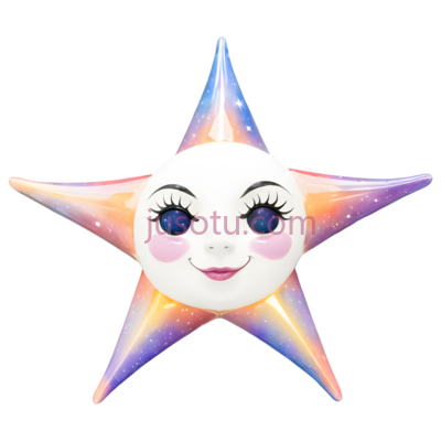 星星,卡通,紫色,蓝色,白色, PNG