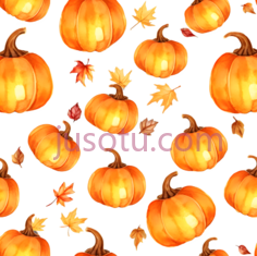 南瓜,水彩画,橙色PNG