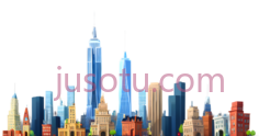 纽约城市天际线,卡通PNG