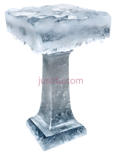 冰制底座,冰雕, PNG