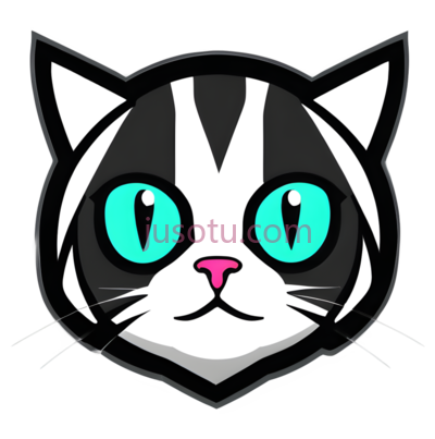 猫,卡通,黑色,白色,蓝色,粉色, PNG
