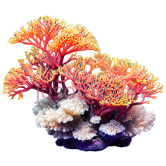 珊瑚,橙色,白色PNG