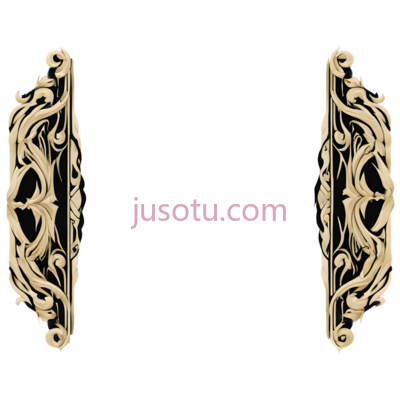 花纹,复杂,对称,金色, PNG