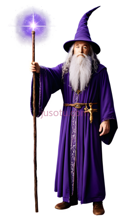 巫师,魔法师,紫色, PNG