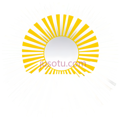 太阳,放射状,黄色,白色, PNG