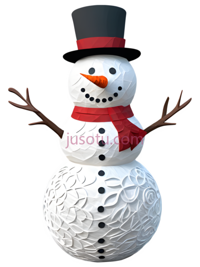 雪人,纸糊, PNG
