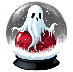 雪球,卡通,白色,红色PNG