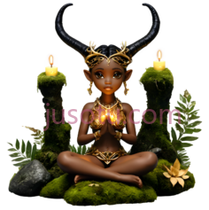 女神,神秘,幻想,金色,绿色,黄色PNG