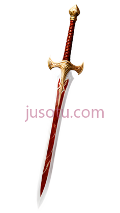 剑,装饰性,红色, 金色PNG