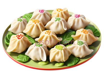 卡通,多彩饺子, PNG