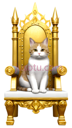 猫,皇家,白色,橙色, PNG