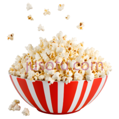 爆米花,条纹,红色,白色PNG