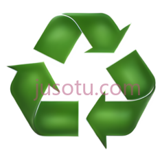 回收标志,绿色PNG