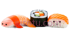 寿司,卡通,橙色,白色PNG