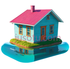 房屋,漂浮PNG