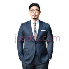男人,商务休闲,深蓝色PNG