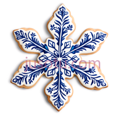 雪花,复杂图案,蓝色PNG