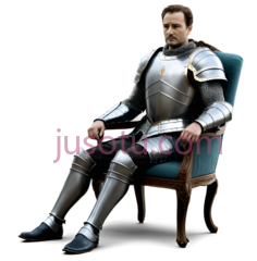 骑士,中世纪盔甲,银色PNG