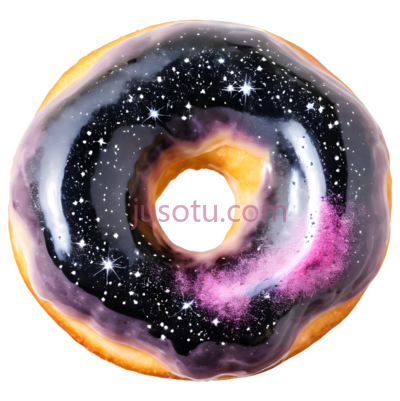 甜甜圈,黑色,星云漩涡,星际, PNG