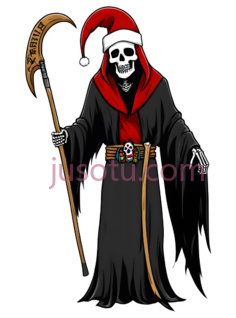 死神,卡通,黑色, 红色, 白色PNG