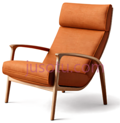 椅子,现代,橙色PNG