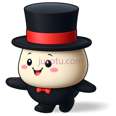 卡通馒头,顶帽, PNG