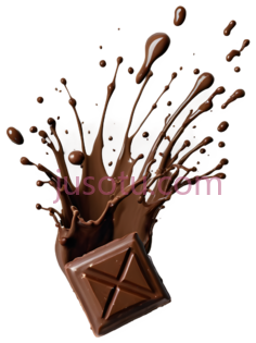 巧克力,泼溅PNG