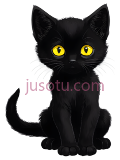 小猫,影子,黄色眼睛PNG