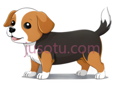 小狗,卡通,黑色, 白色, 棕色PNG