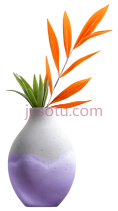 花瓶,现代,白色,紫色PNG