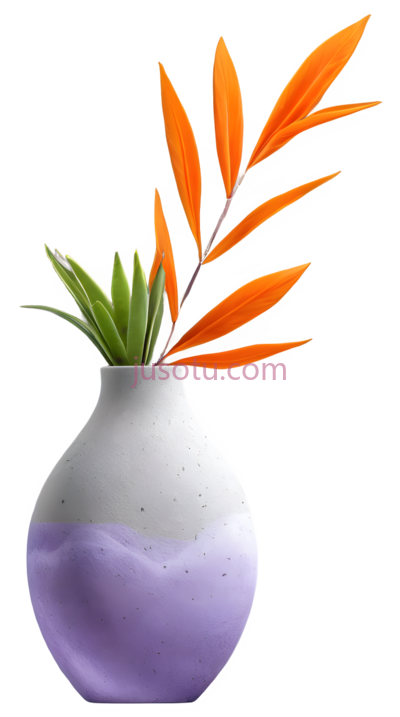 花瓶,现代,白色,紫色, PNG