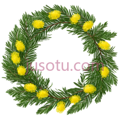 花环,自然,绿色,黄色PNG