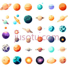 多彩,星云,行星, PNG