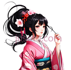 动漫女孩,服,粉色, PNG
