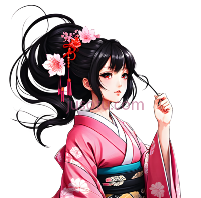 动漫女孩,服,粉色, PNG