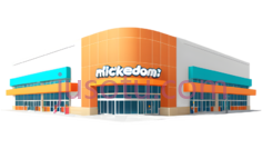 商店,现代商业建筑,橙色,白色,蓝色PNG