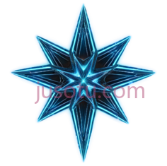 星形,几何图形,蓝色PNG