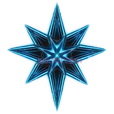 星形,几何图形,蓝色, PNG