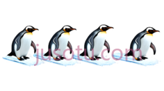 企鹅,卡通,白色, 黑色, 红色PNG