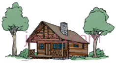 小屋,木质PNG