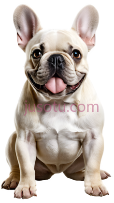 法国斗牛犬,可爱,白色PNG