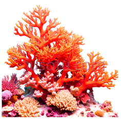 珊瑚,自然,橙色PNG