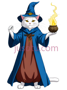 猫,巫师,蓝色PNG