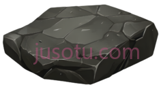 石头,卡通,灰色PNG